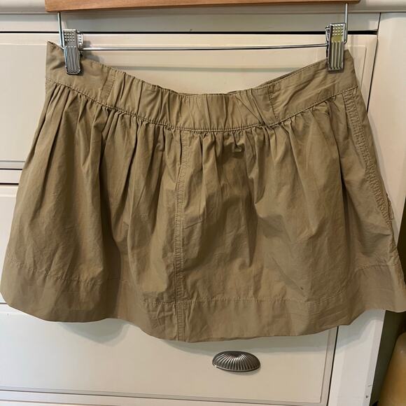 BDG UO Khaki Pleated Skater Mini Skirt Size Medium Y2K Vibes Festival Academia - Picture 5 of 10